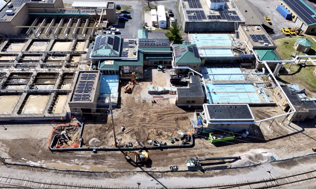 A construction site.